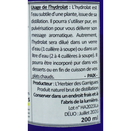 Hydrolat Lavande fine spray 200ml