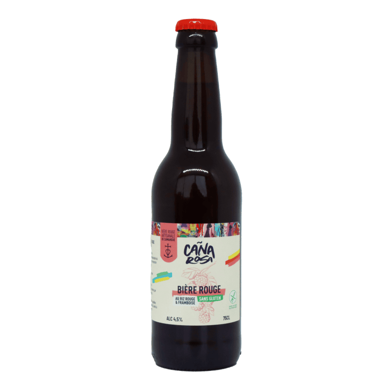 Bière rouge au riz rouge et framboise Bio