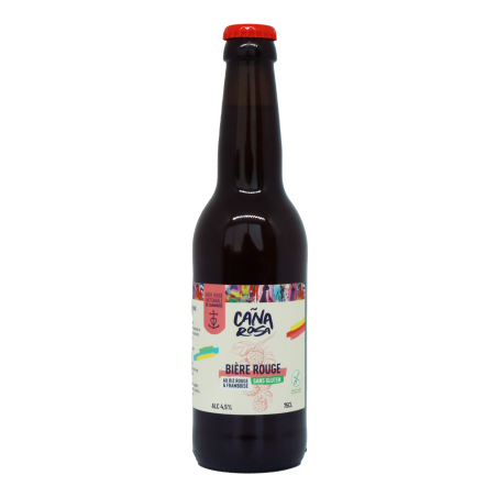 Bière rouge au riz rouge et framboise Bio