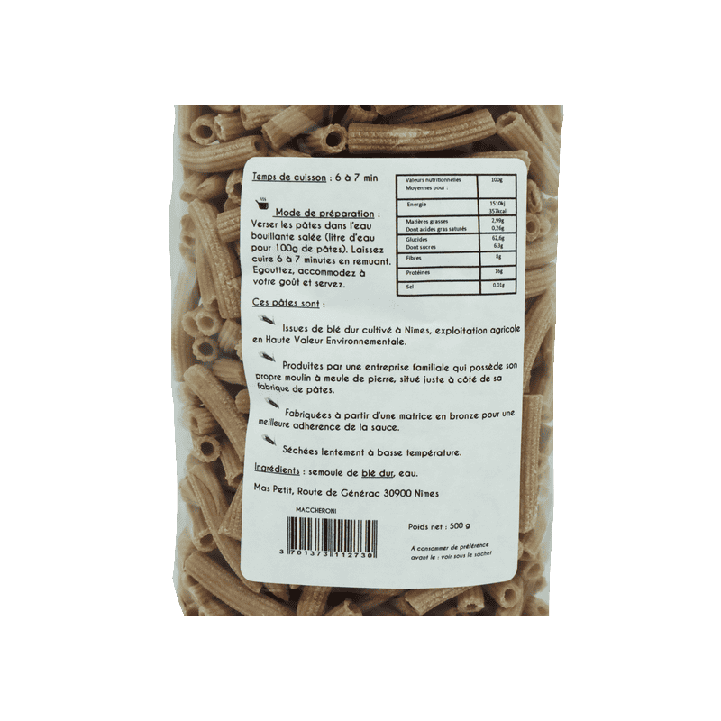 Pâtes Maccheroni 500g