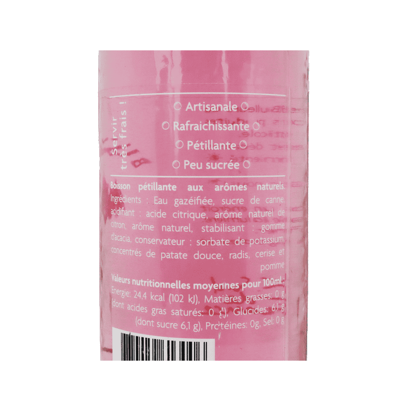 Citron framboise sans alcool pétillant 27.5cl
