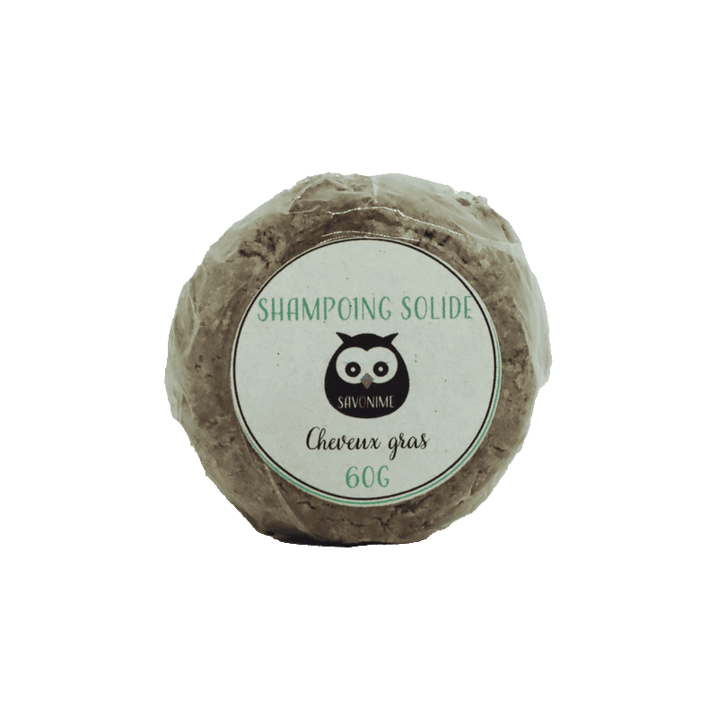 Shampoing solide pour cheveux gras 60g