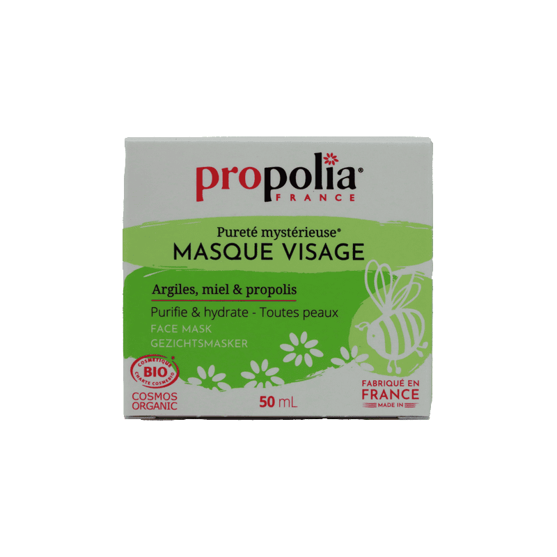 Masque visage Bio Propolis, Miel, Kaolin & Illite 50ml