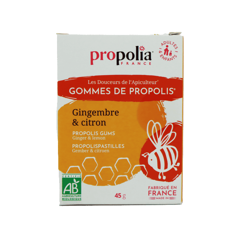 Gommes de Propolis Gingembre & Citron Bio