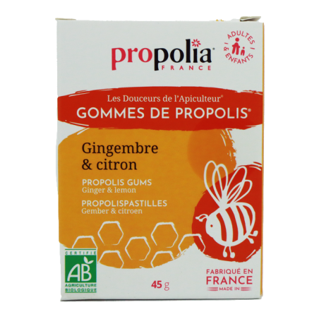 Gommes de Propolis Gingembre & Citron Bio