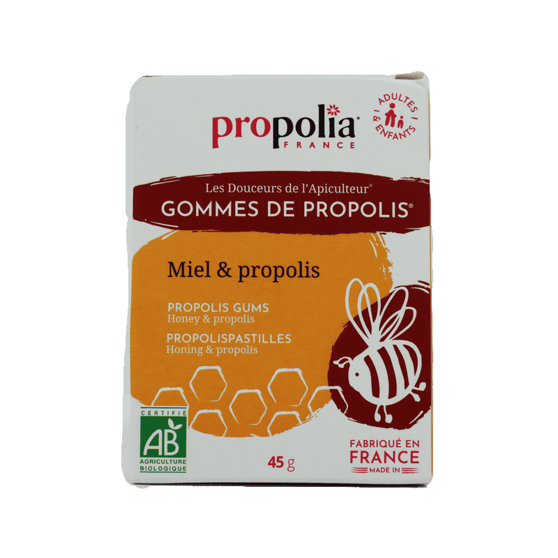 Gommes de Propolis Miel Bio