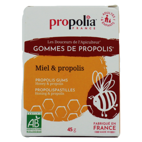Gommes de Propolis Miel Bio