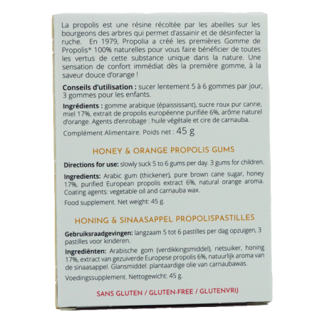 Gommes de Propolis Miel & Orange