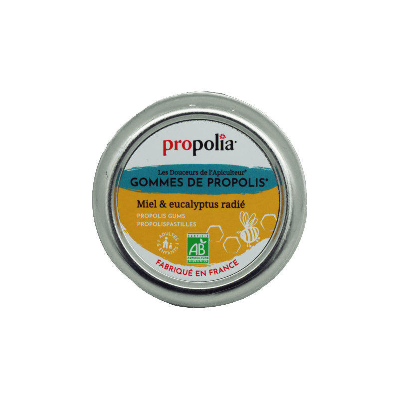 Gommes de Propolis, Miel & Eucalyptus Radié Bio 45g