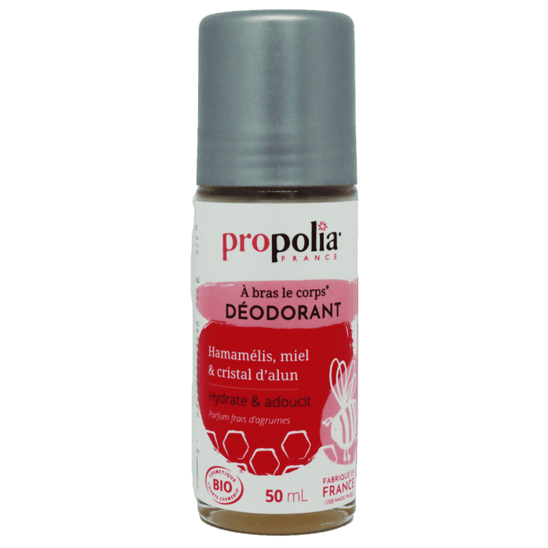 Déodorant certifié Bio Miel, Hamamélis & Cristal d'alun 50ml