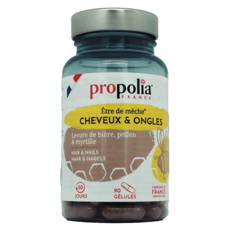 Gélules Cheveux & Ongles Pollen, Levure de bière & Myrtille