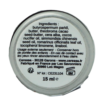 Baume à lèvre romarin - 15ml