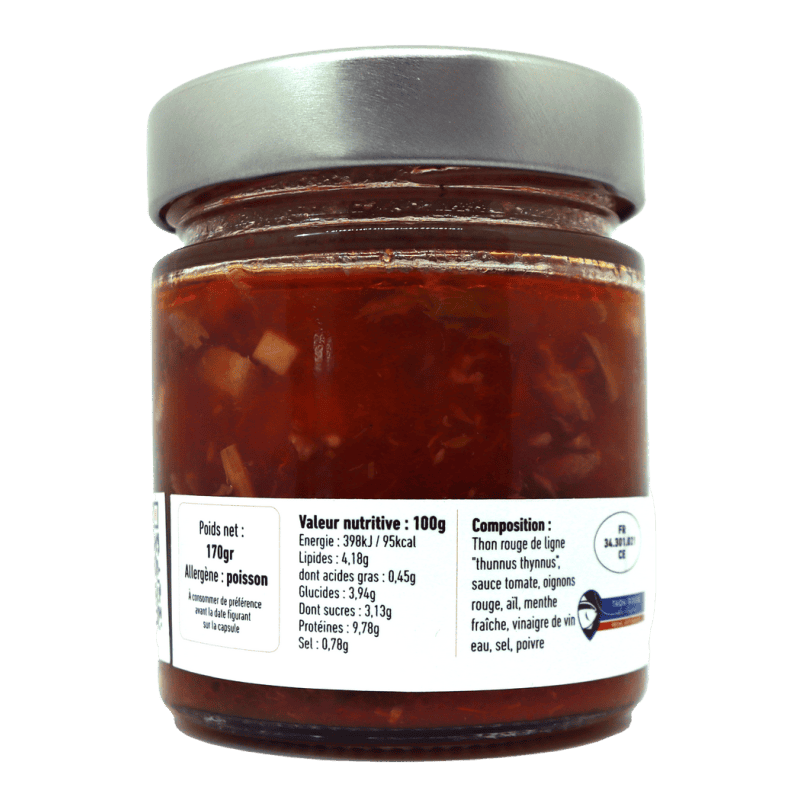 Ventrèche de thon rouge à l'escabèche 170g