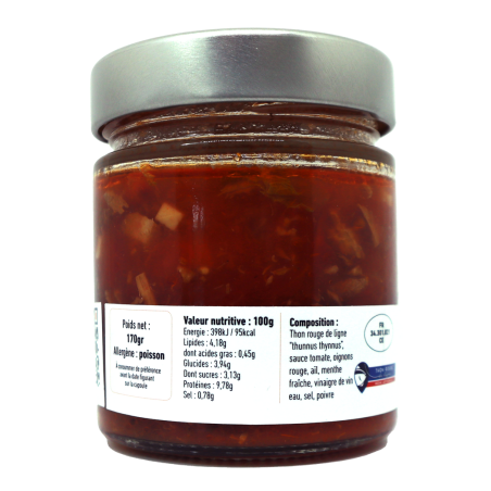 Ventrèche de thon rouge à l'escabèche 170g