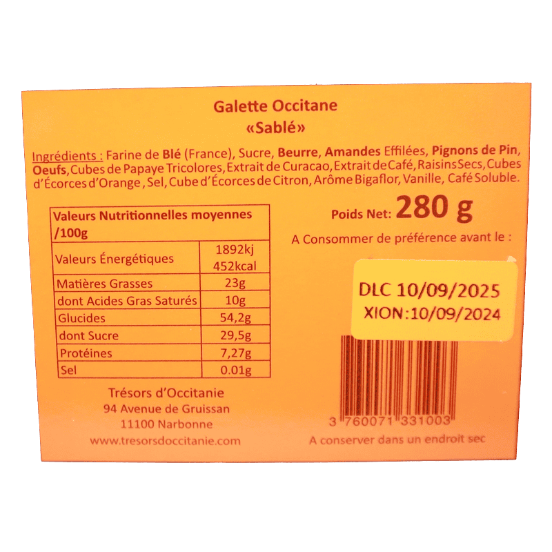 La Galette Occitane 280g