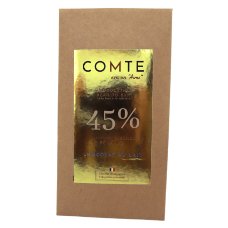 Tablette chocolat 45% Chocolat au lait 60g