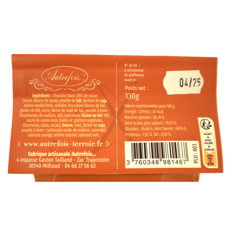 Sachet Perles Spéculoos 130g