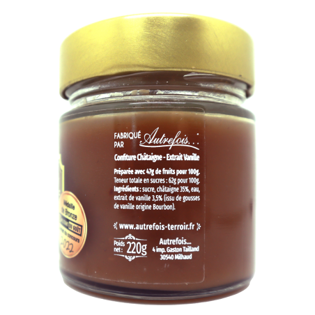Confiture Châtaigne Vanille 220g