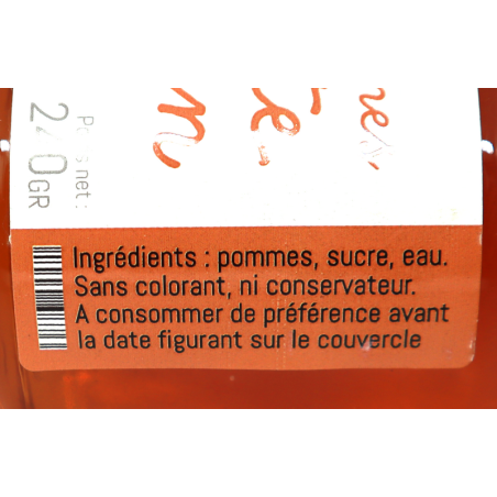 Gelée de pomme Reinette du Vigan 240g