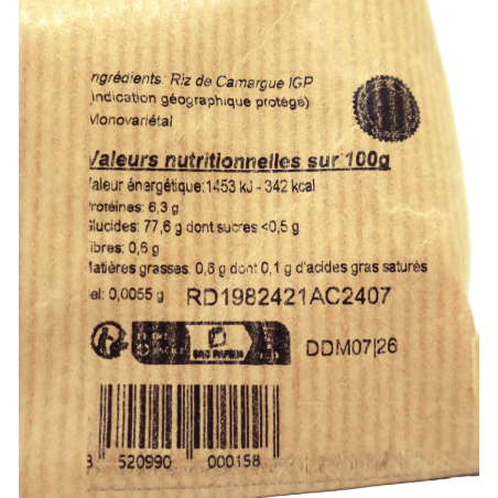 Riz rond spécial paëlla 1kg