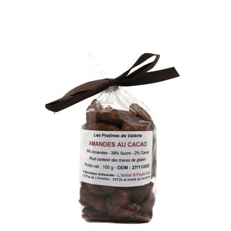 Amandes au cacao 100g