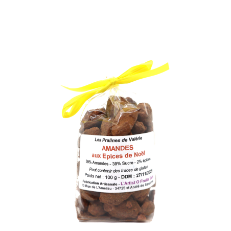 Amandes aux épices de Noël 100g