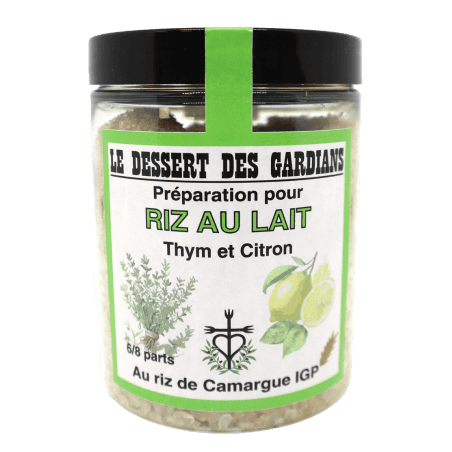 Riz au lait thym et citron 210g