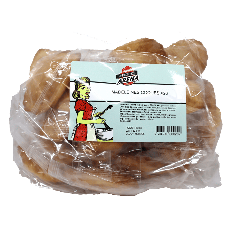 Sachet de madeleines x26 500g