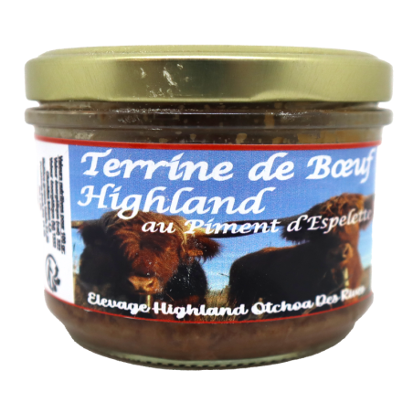 Terrine Bœuf au Piment d'Espelette 190g | Mas des agriculteurs