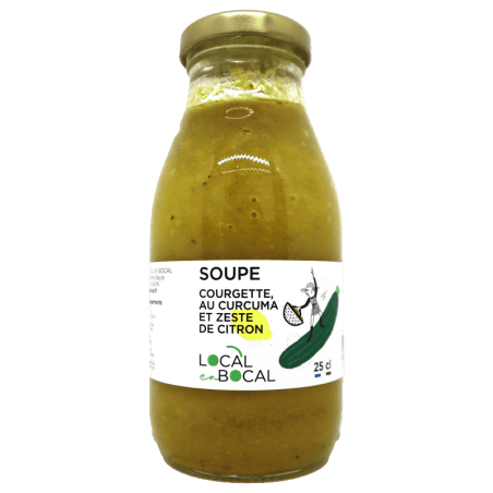 Soupe de courgette au zeste de citron