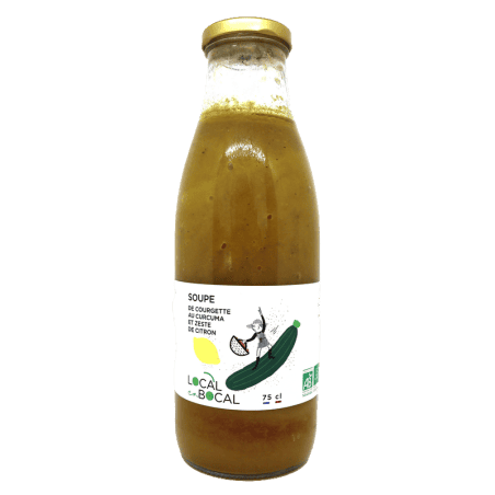 Soupe de courgette au zeste de citron 75cl