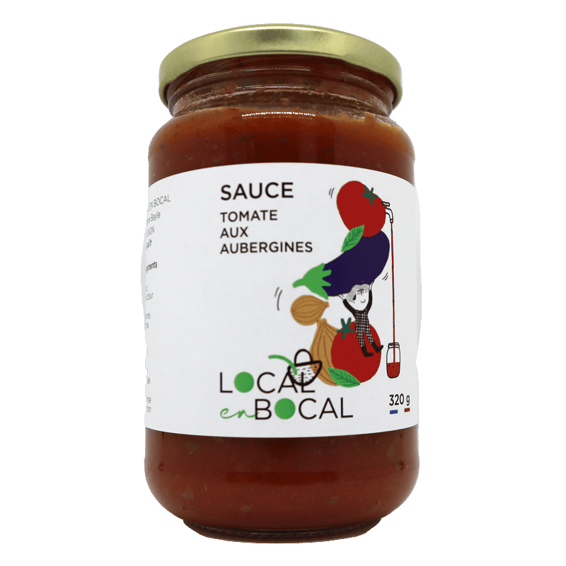Sauce cuisinée à l'aubergine et au basilic 320g