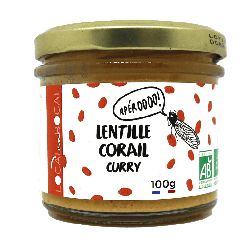 Tartinade Patate douce lentilles corail et curry 100g