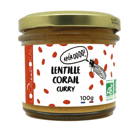 Tartinade Patate douce lentilles corail et curry 100g | Mas des agriculteurs