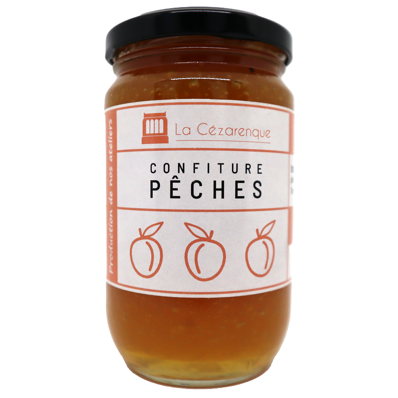 Confiture de pêches 360g | Mas des agriculteurs