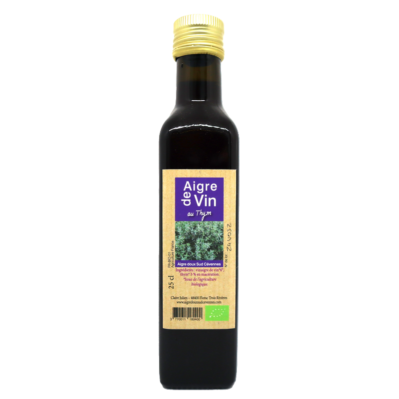 Vinaigre au thym 25cl | Mas des agriculteurs