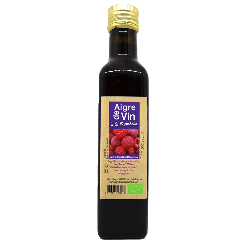 Vinaigre de framboise 25cl | Mas des agriculteurs