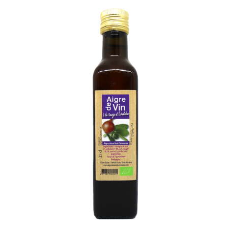 Vinaigre à la sauge et l'échalotes 25cl | Mas des agriculteurs