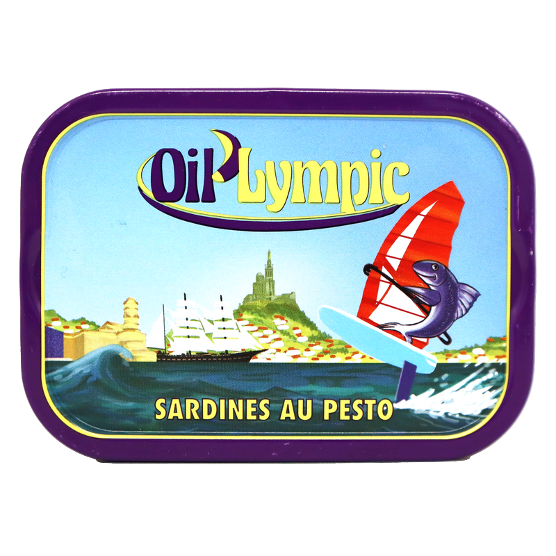 Sardines Pesto Oil'Lympic 115g | Mas des agriculteurs
