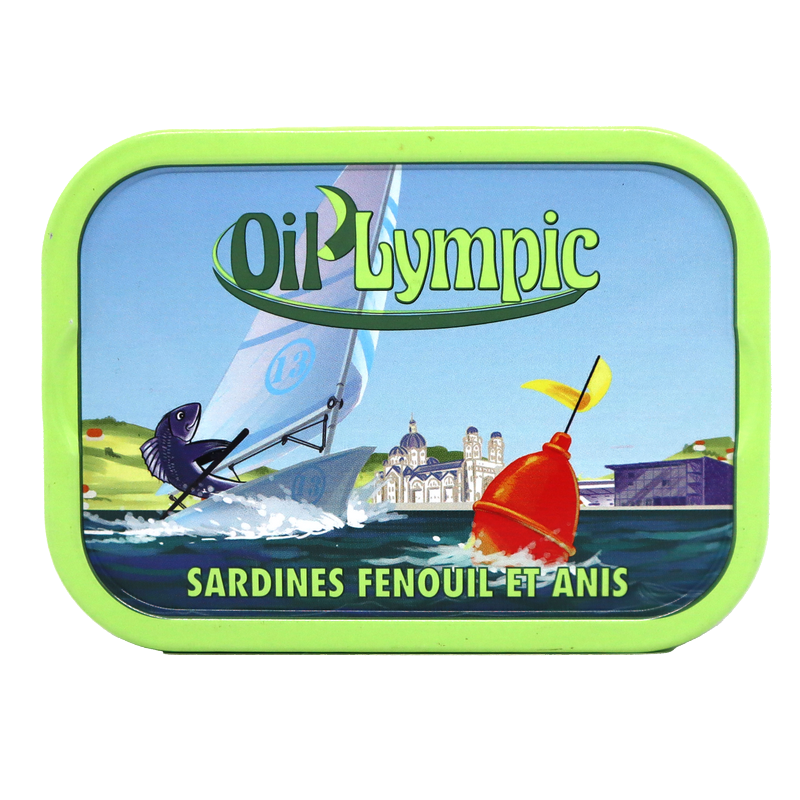 Sardines Fenouil Anis Oil'Lympic 115g | Mas des agriculteurs