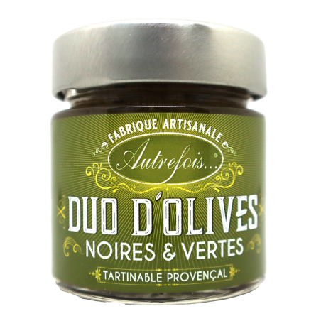 Tartinable Duo d'olives 100g | Mas des agriculteurs