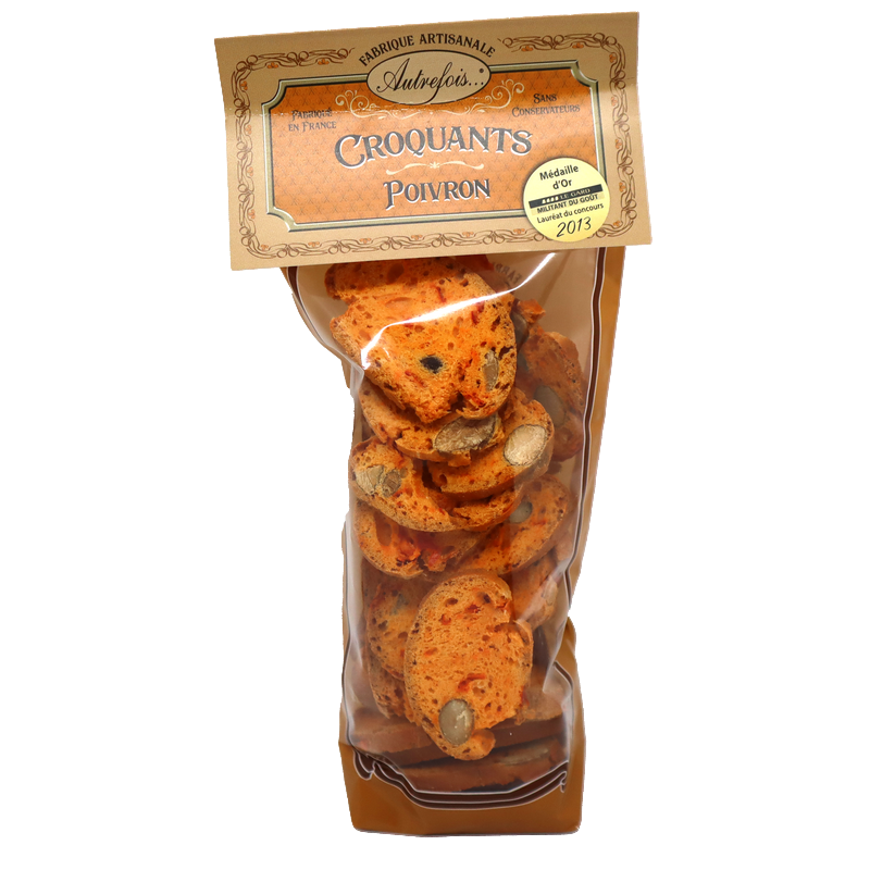 Croquants Poivron 90g | Mas des agriculteurs