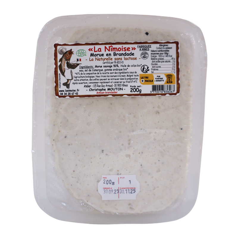 Brandade fraîche Authentique 200g | Mas des agriculteurs