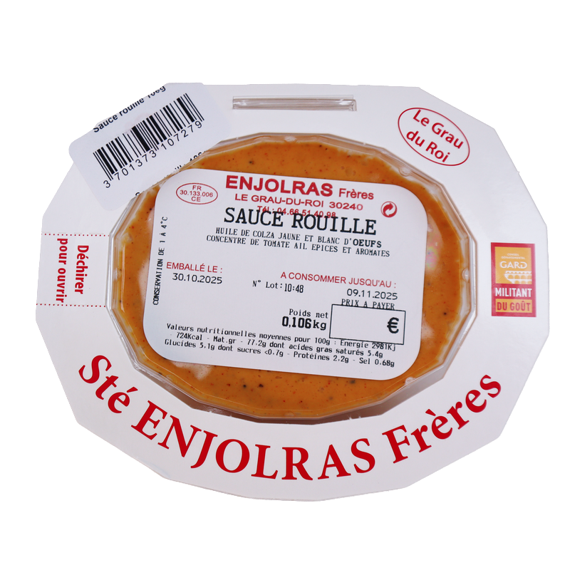 Sauce rouille 106g | Mas des agriculteurs