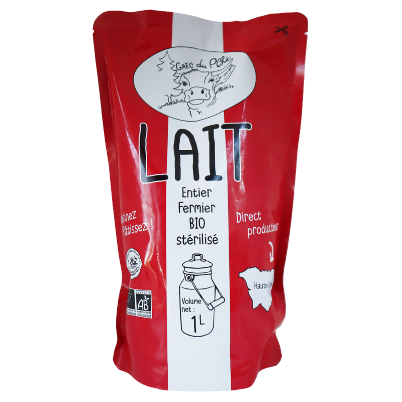 Lait entier 1L Bio | Mas des agriculteurs