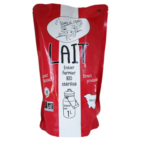 Lait entier 1L Bio | Mas des agriculteurs