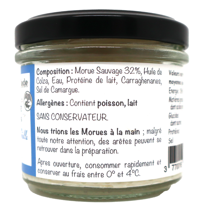 Pot Brandade Traditionnelle 100g | Mas des agriculteurs