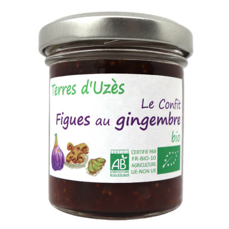 Confit de figues au gingembre bio 90g | Mas des agriculteurs