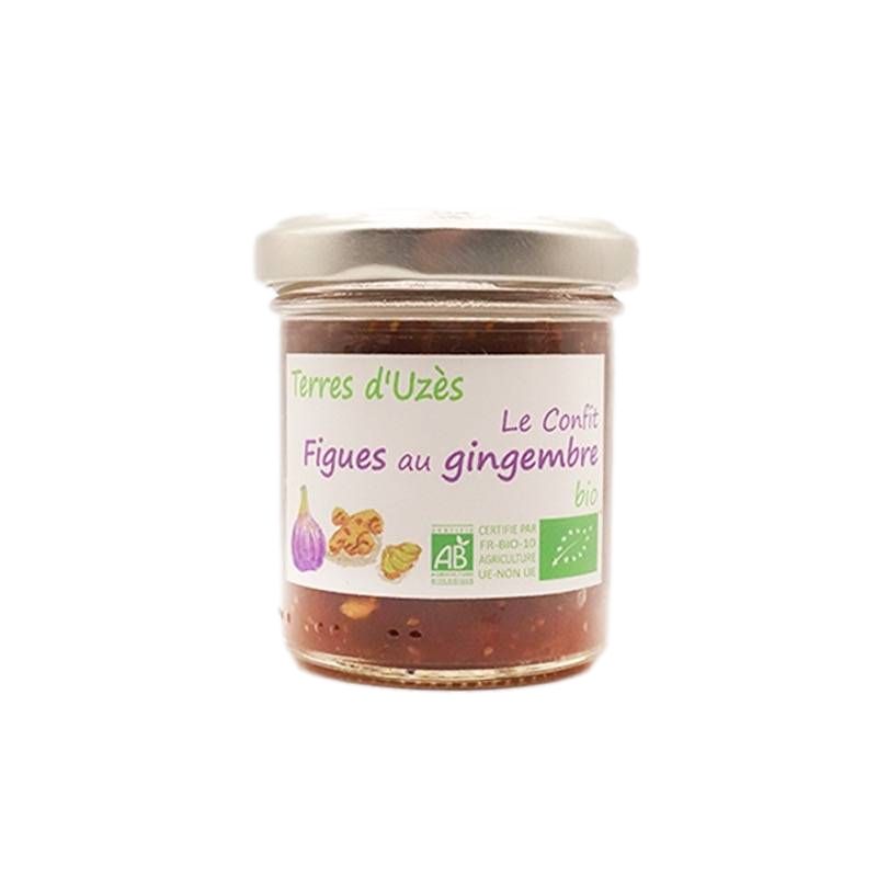 Confit de figues au gingembre bio 90g | Mas des agriculteurs