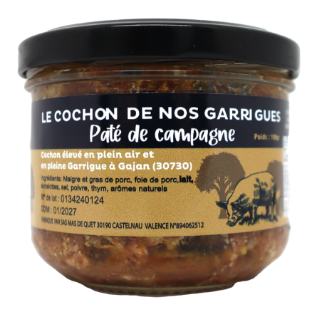 Pâté de campagne 190g | Mas des agriculteurs
